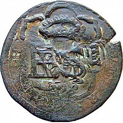 Large Obverse for 4 Maravedies 1658 coin