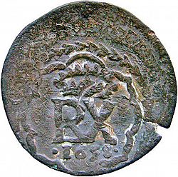 Large Reverse for 4 Maravedies 1658 coin