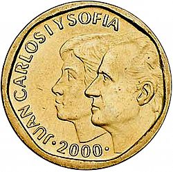 Large Obverse for 500 Pesetas 2000 coin