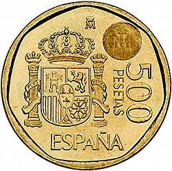 Large Reverse for 500 Pesetas 2000 coin