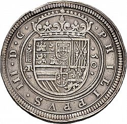 Large Obverse for 50 Reales 1613 coin