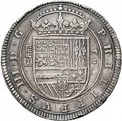 Large Obverse for 50 Reales 1617 coin