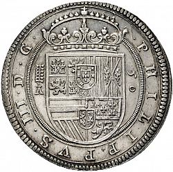 Large Obverse for 50 Reales 1620 coin