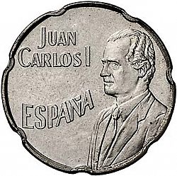 Large Obverse for 50 Pesetas 1990 coin