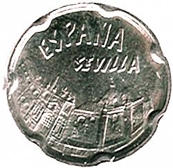 Large Obverse for 50 Pesetas 1990 coin