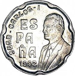 Large Obverse for 50 Pesetas 1992 coin