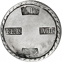 Large Obverse for 5 Pesetas 1809 coin