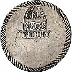 Large Reverse for 5 Pesetas 1808 coin
