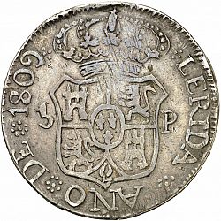 Large Reverse for 5 Pesetas 1809 coin