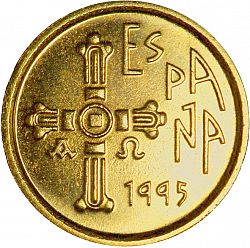 Large Obverse for 5 Pesetas 1995 coin