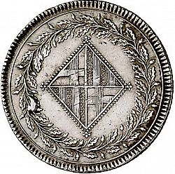 Large Obverse for 5 Pesetas 1809 coin