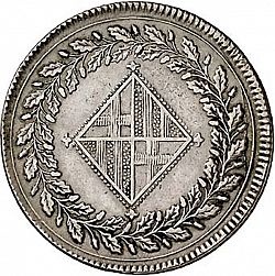 Large Obverse for 5 Pesetas 1810 coin