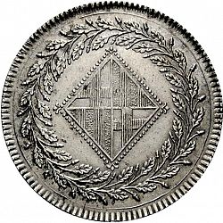 Large Obverse for 5 Pesetas 1811 coin