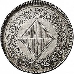 Large Obverse for 5 Pesetas 1812 coin