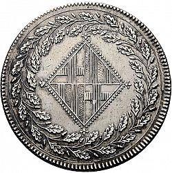 Large Obverse for 5 Pesetas 1813 coin