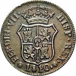 Large Obverse for 6 Cuartos 1810 coin