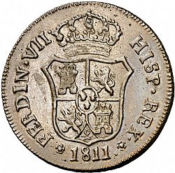 Large Obverse for 6 Cuartos 1811 coin