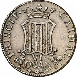 Large Reverse for 6 Cuartos 1813 coin
