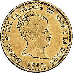 Large Obverse for 80 Reales 1841 coin