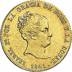 Large Obverse for 80 Reales 1841 coin