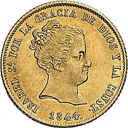 Large Obverse for 80 Reales 1844 coin