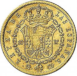 Large Reverse for 80 Reales 1842 coin