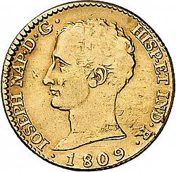 Large Obverse for 80 Reales 1809 coin