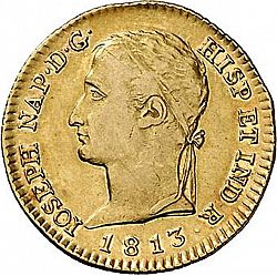 Large Obverse for 80 Reales 1813 coin