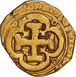 Large Reverse for 8 Escudos 1693 coin