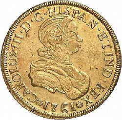 Large Obverse for 8 Escudos 1761 coin