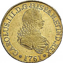 Large Obverse for 8 Escudos 1761 coin