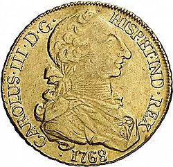 Large Obverse for 8 Escudos 1767 coin