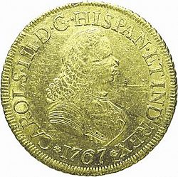 Large Obverse for 8 Escudos 1767 coin