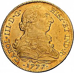 Large Obverse for 8 Escudos 1777 coin