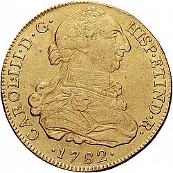 Large Obverse for 8 Escudos 1782 coin