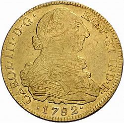 Large Obverse for 8 Escudos 1782 coin