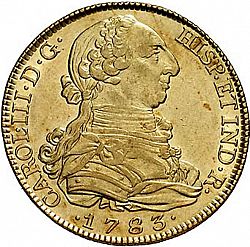 Large Obverse for 8 Escudos 1783 coin