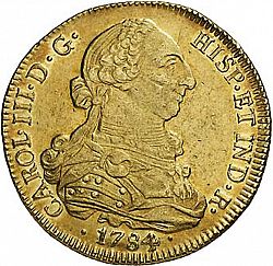 8 Escudos from 1784 - SPAIN 1759-88 - CARLOS III - The Coin Database
