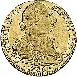 Large Obverse for 8 Escudos 1785 coin