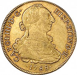 Large Obverse for 8 Escudos 1788 coin