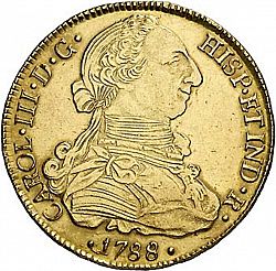 Large Obverse for 8 Escudos 1788 coin