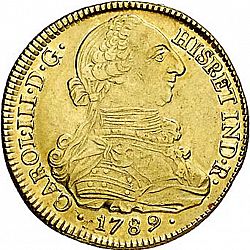Large Obverse for 8 Escudos 1789 coin