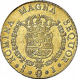 Large Reverse for 8 Escudos 1761 coin