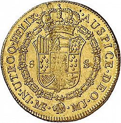 Large Reverse for 8 Escudos 1777 coin