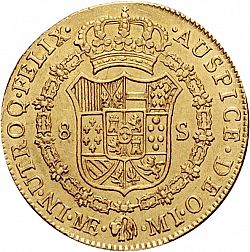 Large Reverse for 8 Escudos 1782 coin