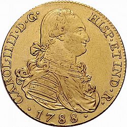 Large Obverse for 8 Escudos 1788 coin