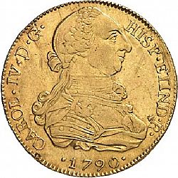 Large Obverse for 8 Escudos 1790 coin