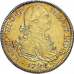 Large Obverse for 8 Escudos 1794 coin