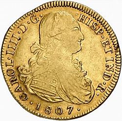 Large Obverse for 8 Escudos 1807 coin