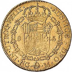 Large Reverse for 8 Escudos 1790 coin